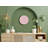 Stylish Decorative Wall Clock, Pink & White, 11.8 x 11.8 x 1.8 inches | 100% Plastic with Real Glass Cover | Perfect for Home Decor & Office, Elegant Design, Easy to Read, Quiet Movement-105524019