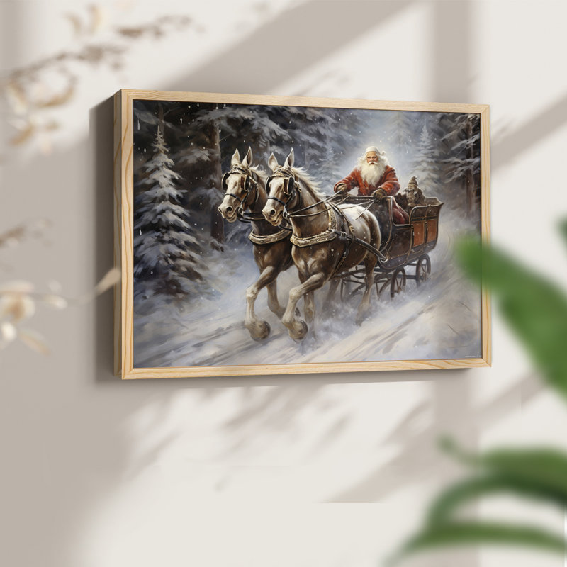 Art de Noël - CCLIX - Reproduction encadrée - Restickable, H 8 po x l 10 po, Naturel