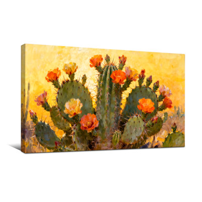 Plantes et fleurs de cactus dans une lumière chaude du désert