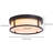 Arath 2-Light Round Flush Mount Ceiling Light