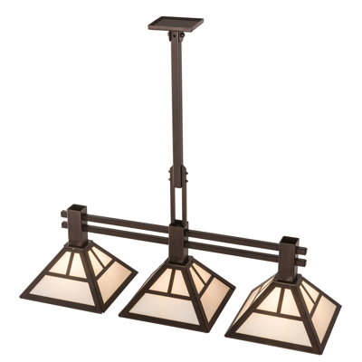 Luminaire suspendu linéaire à 3 lumières Mission