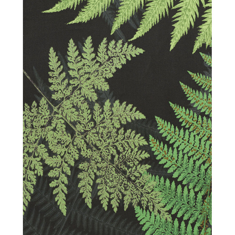 Schumacher x Clements Ribeiro Fernarium Fabric, Green/Black