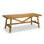 Burlywood Rectangular Solid Wood Dining Table