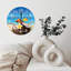 Horloge murale en bois 10 po, mouvement silencieux, à piles (piles AA non incluses), décor artistique, parfait pour les décorations