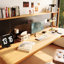 Bureau en bois massif en L Burlywood-924099466-924099471