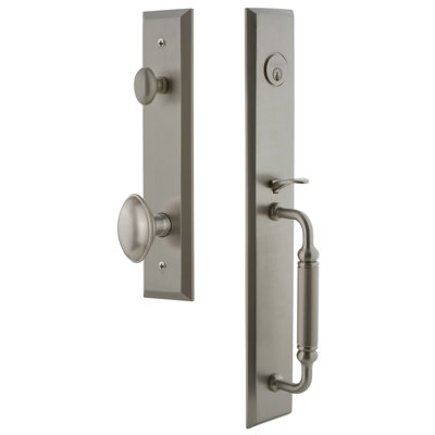 Fifth Avenue Complete Inactive Dummy Handleset with Eden Prairie Knob and Rosette