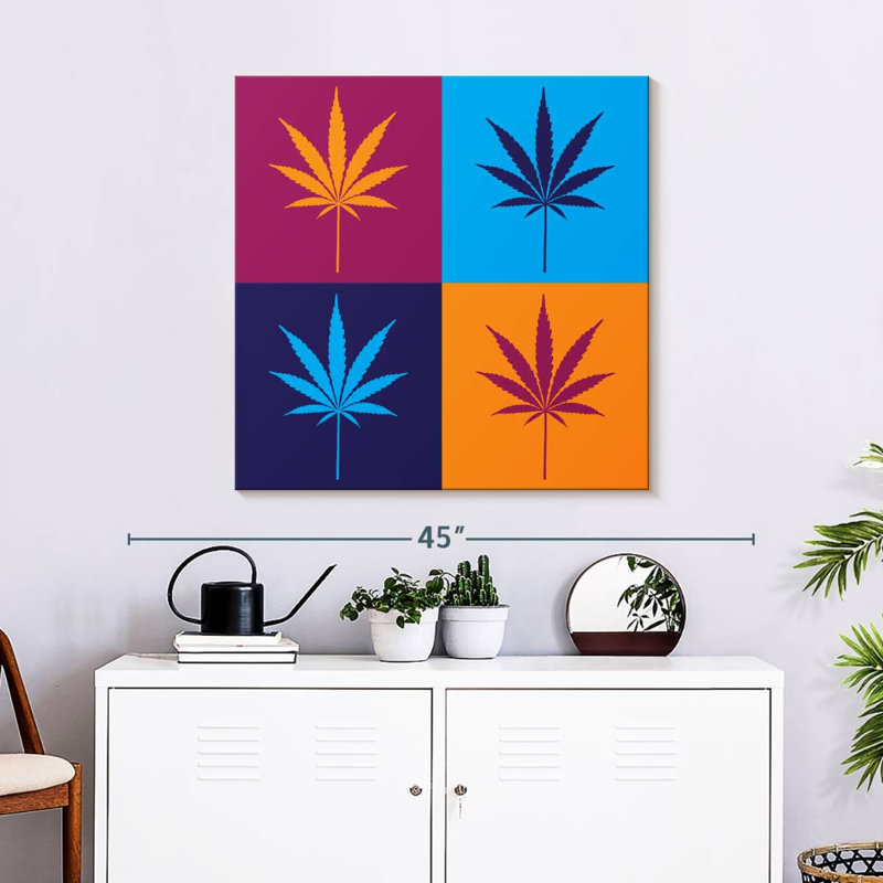 Colorful Cannabis, 30'' H x 30'' W
