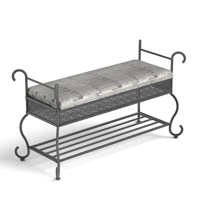 Upholstered Entryway Bench Shoe Rack Bench