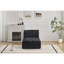 Canapé modulaire en mousse à mémoire de forme moderne, méridienne simple pour le salon, canapé modulaire Cloud pour animaux de compagnie, tissu en velours côtelé, repose-pieds mobile, sans assemblage requis, noir-1739368292