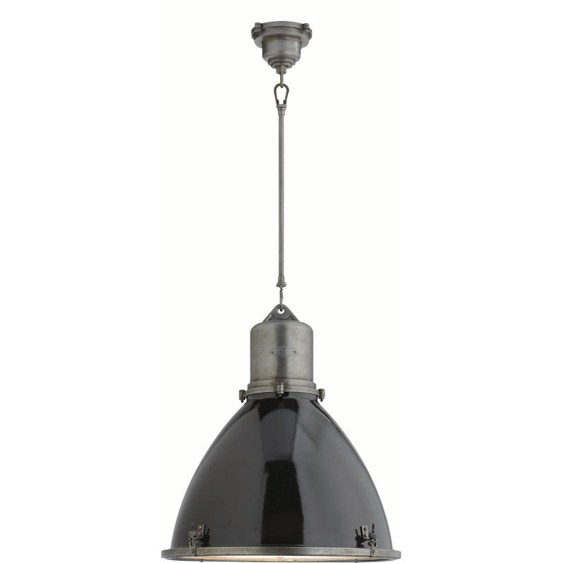Ralph Lauren Fulton 1 - Light Pendant, Industrial Steel/Black Enamel