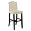 Tabouret de bar en tissu massif à dossier bas H 29,38 po Knutson-329839045-395260215