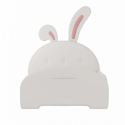 Upholstered Rabbit-Shape Princess Platform Bed
