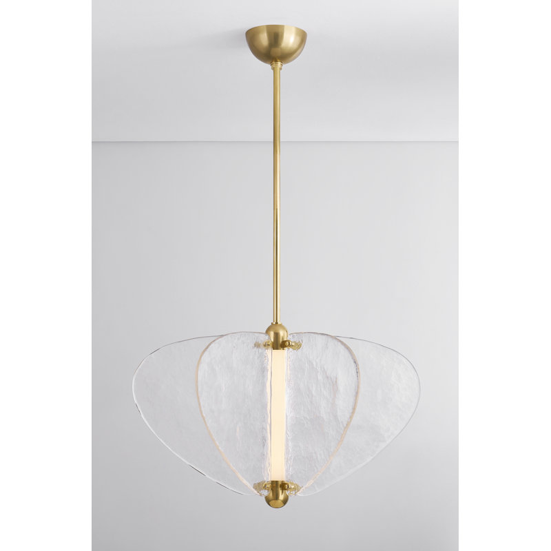 Freya 1 Light Pendant, 19.25" H x 30.5" W x 30.5" D