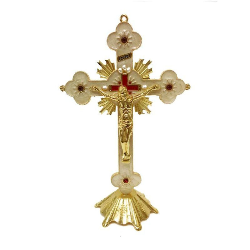 Sculpture croix Aponi avec crucifix
