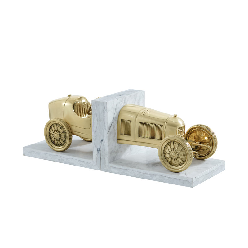 Book Of Speed, White/Polished Brass