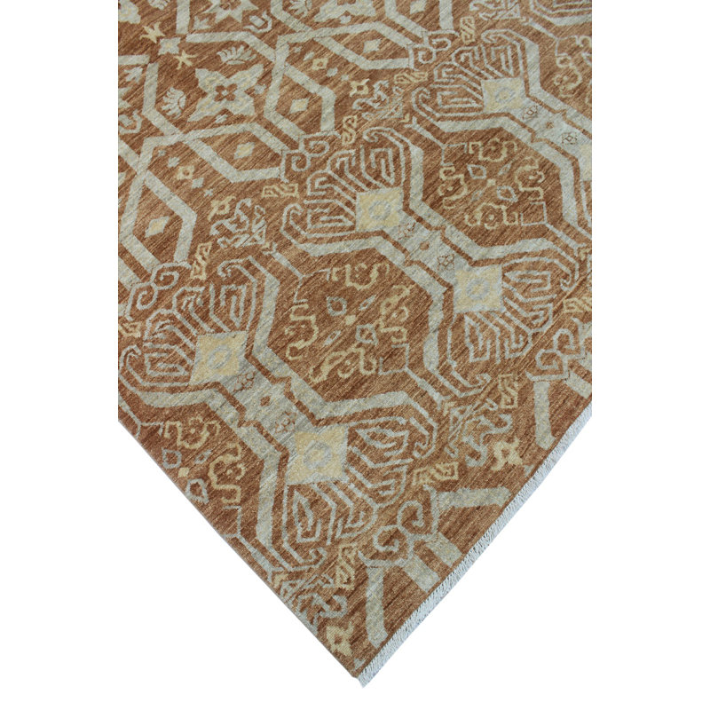 Suzann One-of-a-Kind 6' X 8'11" Wool Area Rug in Brown