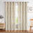 Vintage Damask Curtains Elegant Medallion Patterned Room Darkening Curtains for Bedroom Yellow on Greige-1623480689-1623480692