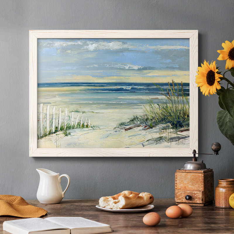 Chemin vers la mer, H 22 po x l 32 po x P 1,5 po, Blanc