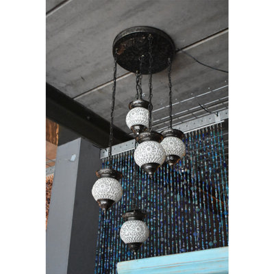 Celeste 5 - Light Bronze Cluster Pendant