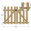 Barrière en cèdre H 34 po x l 43,25 po