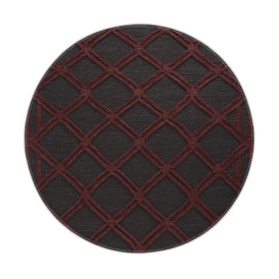 Tapis brun intérieur et extérieur Trellis