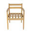 Chaises de patio en bois d'acacia avec coussins amovibles Lynx