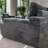 Simple And Stylish Inline Three-Seater Grey Compression SofaReception Sets