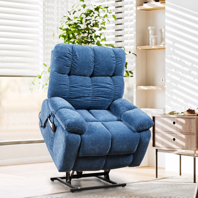 Liyasi Electric Power Lift Recliner Chair  with 2 Motors Massage and Heat for Elderly -  Hokku Designs, 96CFA0F2F0834DFDA6CB5101D93F5E2C