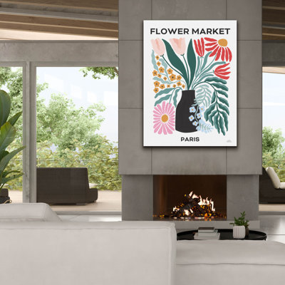Epic Graffiti 'Flower Market 2' by Laura Marshall Canvas Wall Art