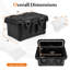 Contenant pour casserole isotherme de 31 pte avec 3 moules transparents Costway