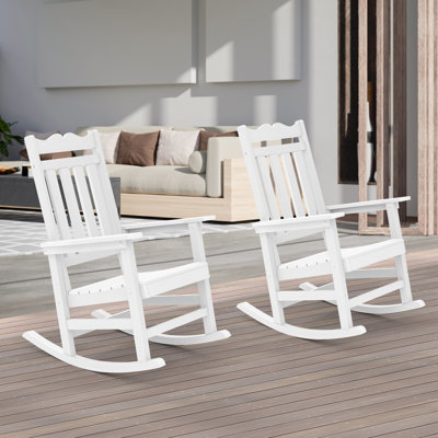 Chaise Adirondack berçante en plastique Liebwin