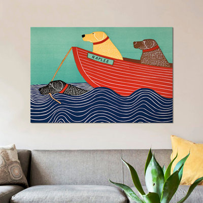 Stephen Huneck - Wrapped Canvas Print