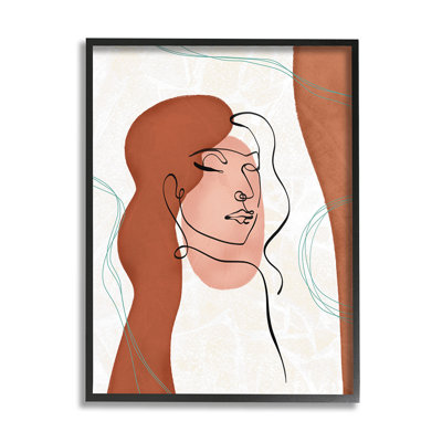 «Organic Organic Portrait Abstract Linework» par Ziwei Li - impression d'art graphique