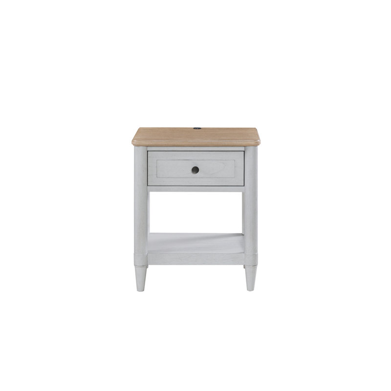 Petite table de chevet pour adolescent - ciment et sable
