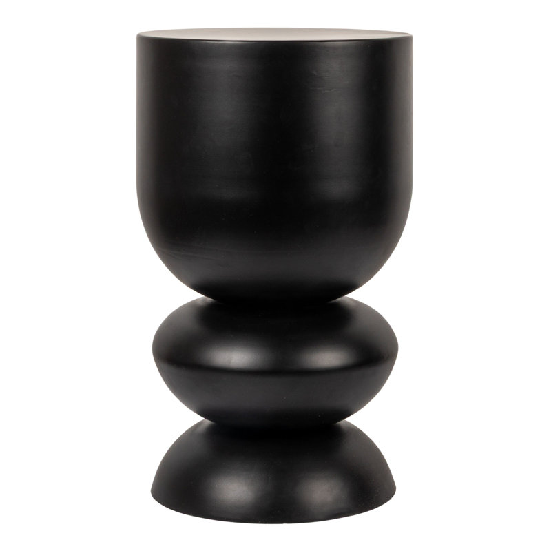Metal Stacked Bulb Side Table, Black