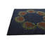 Tapis carré bleu marine Otto