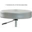 Tabouret réglable en hauteur avec dossier et repose-pieds PERCH Chrome Walter | Hauteur du banc élevé: 25 à 35 po-17578306