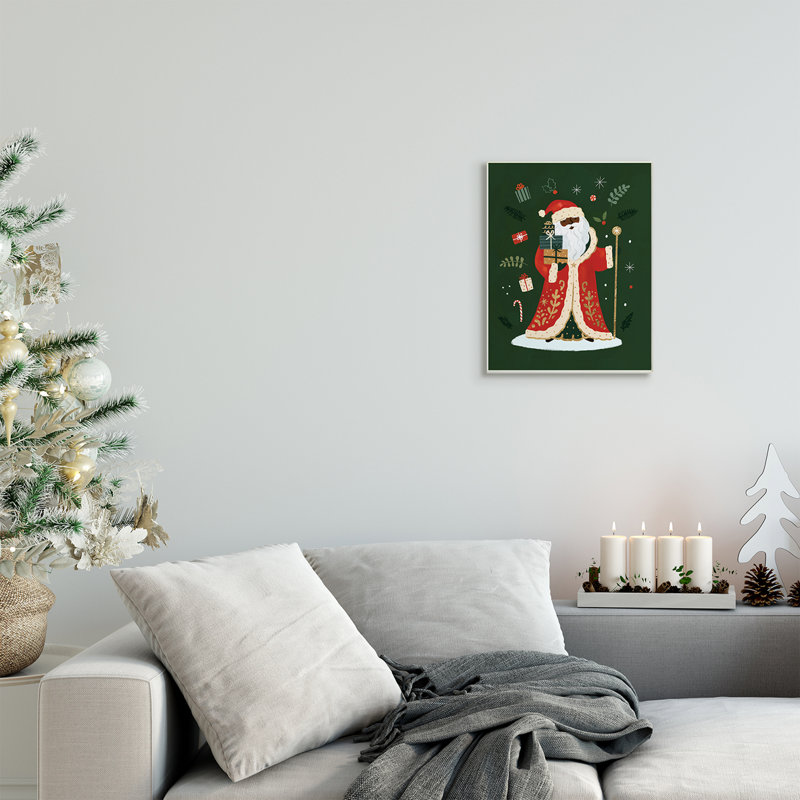Fêtes festives, Noël et vert, vacances d'hiver, Plaque murale, H 15 po x l 10 po