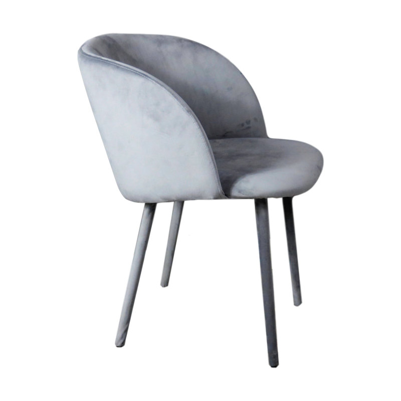 Mangerite 47cm H Velvet Upholstered Slat Back Side Chair