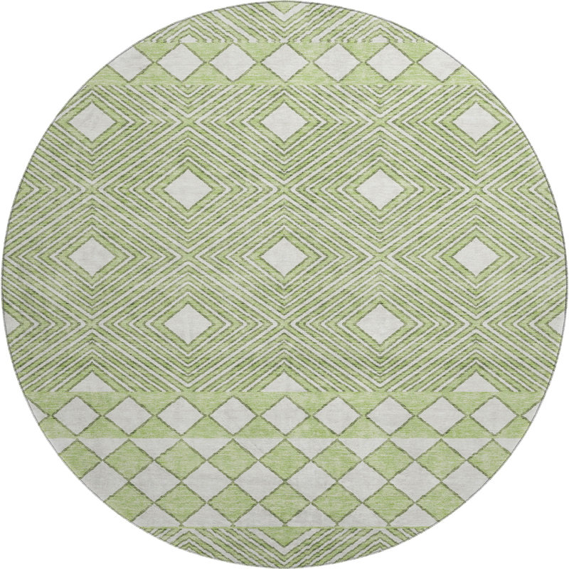 Premium Machine Washable Prisco Aloe Rug, Rectangle 10' x 14'