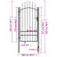 Pendik 248.92cm H x 99.06cm W Black Metal Gate