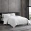 Vera Wang Puckered Texture Cotton White Duvet Cover Set-1937935065