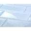 Carrelage style métro en verre biseauté Frosted Elegance 3 po x 12 po