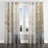 Coverton Minimalism Gold And Blue Trees Scene - Trees Grommet Curtain - Velvet Room Darkening - 1 Panel-145615297-145976899