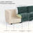 92" Modular Sectional Sofa with Storage & Removable Covers, L-Shaped Convertible 4-Seater Couch with Movable Ottoman, Modern Sleeper-Ready Sectional-226305170