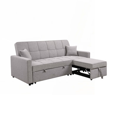 Convertible Sleeper Sofa Bed with Pullout Bed