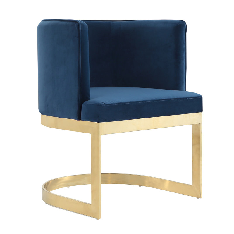 Larry Upholstered Dining Chair, Royal Blue, 1