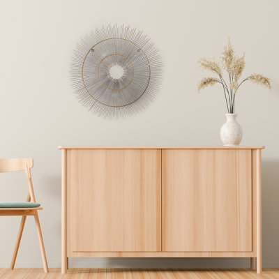 Glam Abstract Wall Decor on Metal
