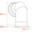 Lakeeva Ebern Designs 43cm W Grey Stove-2008052259