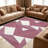 Blush Geometric Triangle carpet-easy to clean, machine-washable, soft and comfortable; suitable for door mats, kitchens, living rooms, bedrooms, corridors, and laundry areas. Easy to clean, durable carpet for home decoration.-1348731890